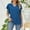 Navy, variant on Oplxuo Flutter Sleeve Tops for Women Plus Size V Neck Dressy Summer Blouse Loose Versatile Business Casual Tunic Tee Shirts
