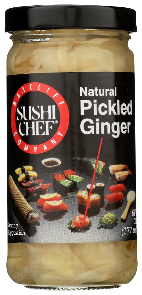 (12 Pack) Sushi Chef Natural Pickled Ginger, 6 Fz - Walmart.com