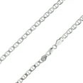 thumbnail image 2 of 925 Sterling Silver Flat Mariner Link Anchor Chain 1.8mm 3mm 3.5mm 4.5mm 5.5mm 6.5mm Necklace Solid Silver, Italy, Marina Chain, Mariner, 2 of 9