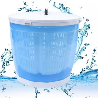 Gecheer 8L Portable with Foldable Spin Dryer with Drain Basket Drain Hose  for Travel Housing 