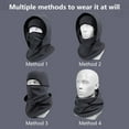 thumbnail image 4 of All-in-One Winter Warm Hat with Neck Gaiter & Face Mask - Windproof for Cycling & Outdoor Activities, 4 of 6
