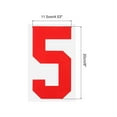 thumbnail image 2 of Uxcell Iron on Numbers 5 Heat Transfer 8" Red Single Number 5 Pack, 2 of 6