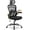 Black frame | Black web, variant on Ergonomic High-Back Office Chair – Wide Mesh Seat, Lumbar Support, Turnover-Up Arms, Adjustable Swivel Desk Chair for Home, Study, or Gaming