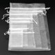 thumbnail image 2 of Bolsas de Organza de regalo de Navidad, embalaje de joyería, recuerdo de fiesta de boda, blanco, 7x9, 9x12, 10x15, 13x18cm, 6z, 50 unidades, 2 of 4