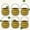 Gold 3", variant on PMU 6" St. Patrick's Day Pot of Gold Bucket Plastic Cauldron For St. Patrick's Day Leprechaun & Mardi Gras Party Decoration Supply Accessory