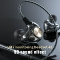 thumbnail image 4 of [TOP.SALE]K1 In Ear Music Earphone Hifi Bass Sound Quality High Definition Conversation Wear Around Ear Wired Earphone, 4 of 11