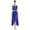 Blue, variant on Lyrical Dance Dress for Women Sequined Metallic Ballet Leotards Contemporary Dance Dress Blue L