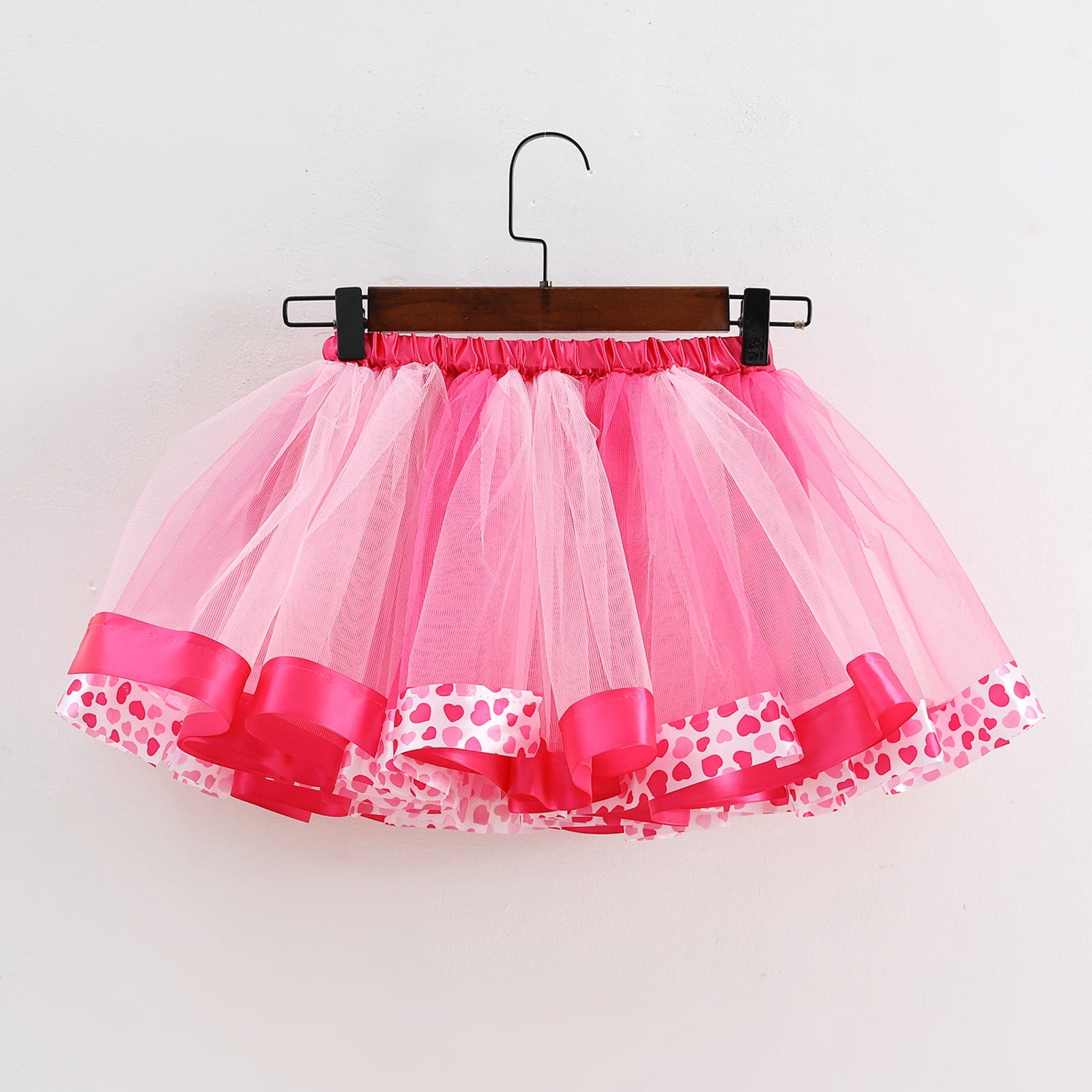 aDJFDGT Girls Skirts Size 8 9 Toddler Girls Rainbow Birthday Party Tutu Skirt Performance Skirt Bowkot Cute Fashion Dot Printing Skirt Walmart