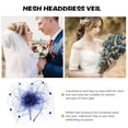 thumbnail image 4 of Shisuyan Femmes Fascinator Gaze Bleue 1Pcs 10.2x8.3 Po, 4 of 9