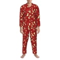 thumbnail image 3 of Fotbe Fire Extinguisher Pijama de Hombre con Estampado de Manga Larga, Conjunto de 2 Piezas, Ropa de Dormir Suave y Cómoda con Bolsillos-XX-Large, 3 of 7