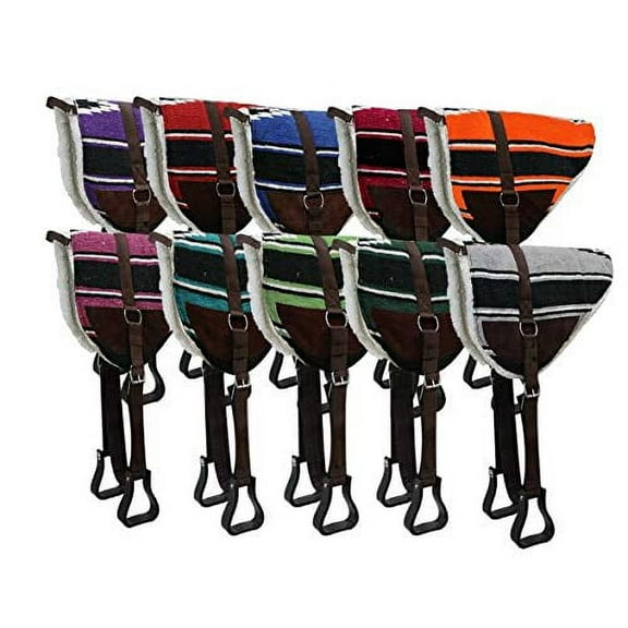 Showman Southwest Print Bareback Saddle Pad w/ Fleece Bottom