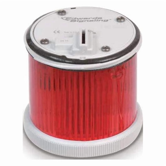 Tower Light Module, 120V AC, Red, 70 mm Dia., 3 1/8 in Height, LED, 270BC Series