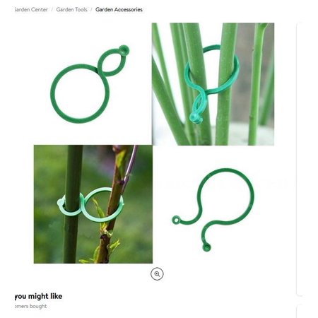 100pcs Gardening figure 8 buckle cable tie Farm Fruit Garden Tools Agricultural Outdoor Tomatoes Cucumbers Home Plant Clips Vegetable Patio. Green 1 package?100PCS?