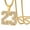 Gold&White, variant on Men's 23 Pendant Necklace - 24" Bling CZ Diamond Sports Chain, Hip Hop Number Jewelry Gift for Him & Her, in Black.