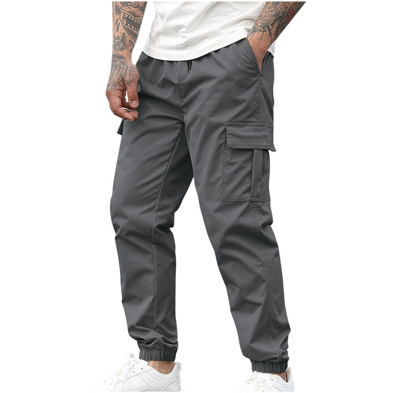 Muscularfit Gray School Pants Sport Men Carpenter Pants High