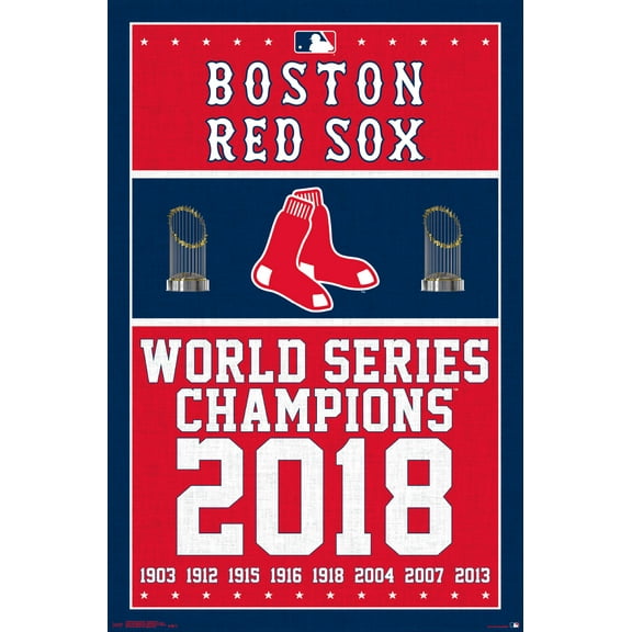 MLB Boston Red Sox - Champions 18 Wall Poster, 22.375" x 34"