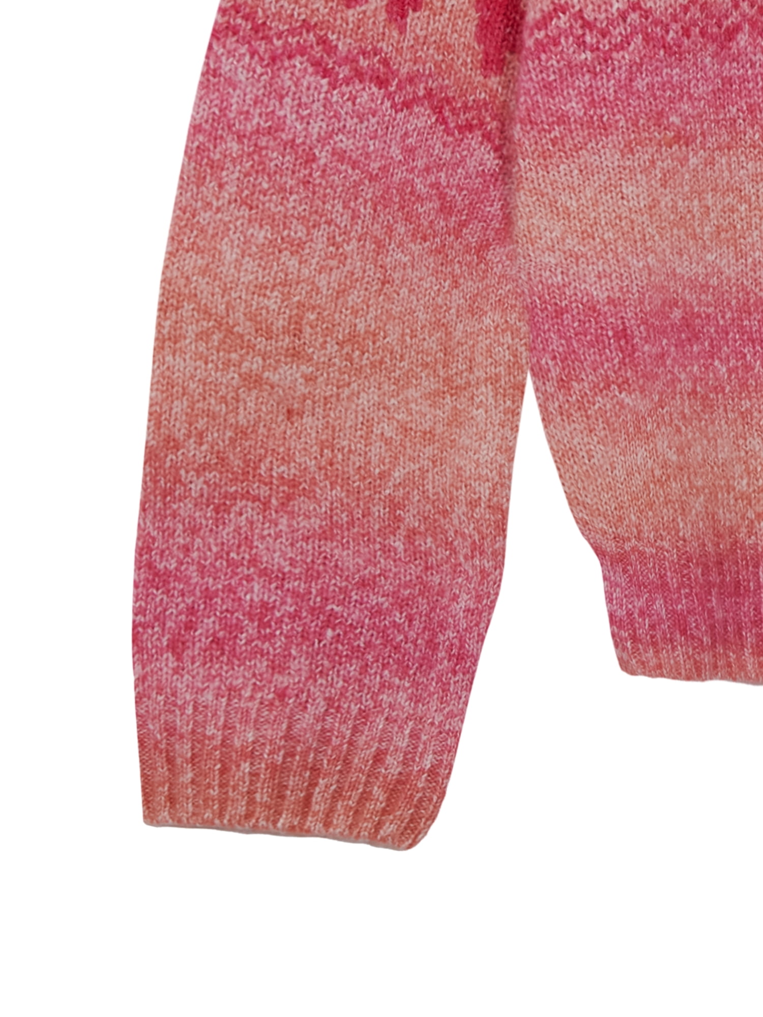 Planet Gold Girls Bow Print Ombre Sweater, Sizes 12M-18