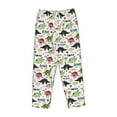 thumbnail image 4 of Xecao Dinosaur Women's Straight Lounge Pajama Pants: The Epitome of Relaxed Sleepwear, 4 of 9