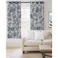 thumbnail image 2 of Vintage Spring Floral Blackout Curtains, Light Blocking Print Window Curtains, Farmhouse Summer Botanical Retro Thermal Insulated Window Drapes for Living Room Kitchen Cafe 2 Panels, 84"W x 84"L, 2 of 9