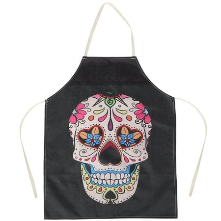 

Weis 1 Pc Halloween Skull Pattern Apron Kitchen Stylish Cooking Apron