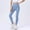 Light Blue, variant on ZZwxWA Womens Ribbed Yoga Pants Tights Trendy Casual High Waist Stretch Butt Lifting Leggings Workout Gym Seamless Pants