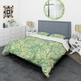 thumbnail image 3 of Designart 'Tropical Retro Foliage ' Mid-Century Modern Duvet Cover Set, 3 of 4