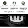 thumbnail image 5 of MDHAND 3-Stage Kitchen Knife Sharpener System - Coarse,Medium and Fine Knife Sharpner -for Straight and Serrated Knives and Scissors,for Blunt Knives Resharpening and for Every Day Fine Touch-Up Use, 5 of 11