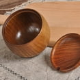 thumbnail image 6 of Solid Wood Seasoning Jar Wooden Vintage Salt Shaker With Lid, 6 of 7