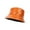 Orange, variant on ZSQDM Bucket Hats for Men Women Leather Color Double Fisherman's Hat Women's Outdoor Sun Basin Hat Foldable Travel Hat Men Multicolor Optional Womens Bucket Hats
