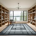 thumbnail image 2 of ODIKA 2'x3' Machine Washable Non-Slip Area Rug, Geometric Gray High Traffic Rug with Pad, Gray, 1056140, 2 of 8