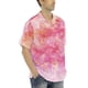 thumbnail image 3 of Camisas s Para Hombre De Vestir Camisas estampadas para hombre, camisas de playa con botones de manga corta para hombre (Hot Pink, M), 3 of 7