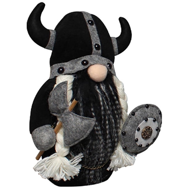 Muñeca enana, gnomo vikingo, gnomo guerrero, gnomo navideño, muñeco de peluche, decoración navideña