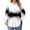White, variant on Xyxonk Oversized Tshirts for Women Long Sleeve T Shirts Pleated Crew Neck Loose Fit Blouse Fall Trendy Geometric Print Outfits L-5X
