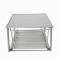 thumbnail image 4 of Mainstays Small Stackable Slide-Out Drawer Organizer, Satin Nickel, 10.03" x 14.96", 4 of 7