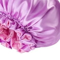 thumbnail image 6 of Visland Women Shower Cap ,Waterproof Double No Brim Reusable Long Hair Bonnet Sleep Hat Shower Cap Headwrap, 6 of 7