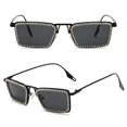 thumbnail image 1 of Square Sparkling Sunglasses Small Square Frame Festival Gem Sunnies Shades for Ladies Trendy Decoration, 1 of 5