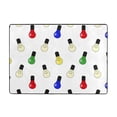 thumbnail image 7 of Area Rugs For Living Room Decor - colorful Light Bulb Print Soft Anti Slip Throw Washable Rugs 5x7 For Bedroom, Indoor Carpet For Bedroom Living Room 80x58In, 7 of 7