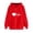 Red, variant on WRKEKC Hoodies for Women Heart Printed Long Sleeve Hooded Sweatshirt Top for Women Casual Daily Wear Fashionable Outfit