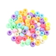 thumbnail image 2 of KLKCMS 200 Pieces Beads Multicolored Beads Decorative Handcraft DIY Craft Loose Spacer Beads for Jewelry Making Beading Keyring Light Color, 2 of 9