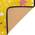 thumbnail image 3 of Yayeee Area Rugs for Living Room 5.2'x4' Non Slip Washable Bedroom Floor Carpet, Pink White Stars, 3 of 5