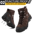 thumbnail image 2 of Steel Toe Boots for Men Women Indestructible Non Slip Comfortable Work Boot Safety Construction Shoes, 2 of 5