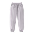 thumbnail image 5 of Edvintorg Boys Pants Size 10-12 Lightweight Soft Elastic Waisted Loose Fit Casual Cuffed Trousers with Pockets, 5 of 7
