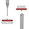 thumbnail image 4 of Uxcell 4mm Shank 1mm x 12mm Solid Carbide 3 Flutes Square End Mill Milling Cutter, 4 of 6