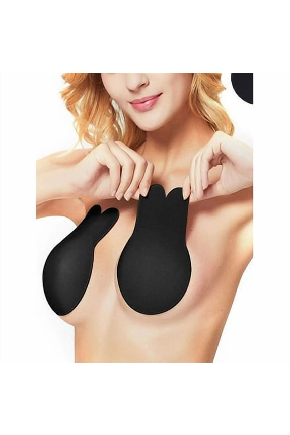 Rabbit Ear Self Adhesive Invisible Bra Breast Lifting Push Up Strapless Backless Nipple Covers for Wedding Party