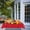 Red, variant on Patriotic Flag Tablecloth, Disposable Plastic Table Cover for Holiday Decor, Red White and Blue Party Supplies, Indoor and Outdoor Use for Picnics and Dining