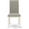 thumbnail image 5 of 5 Piece Dining Room Set with Round Pedestal Table and Linen Chairs, 5 of 11