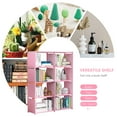 thumbnail image 4 of ANMINY 8 Cube Storage Shelf Bookcase, Plastic Open Back Vertical, Pink, 4 of 7