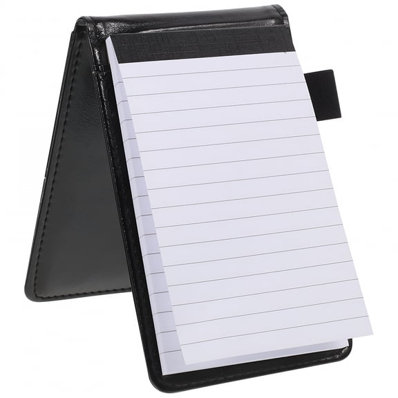CCOCC Small Pocket Notebook Mini Pocket Notepad PU Leather Memo Pad Daily Planner Black 5.51"X3.43"X0.67"