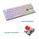 thumbnail image 4 of Teclado Mecánico Gamer Blanco Switch Rojo Retro Iluminado RGB Bora, 4 of 10
