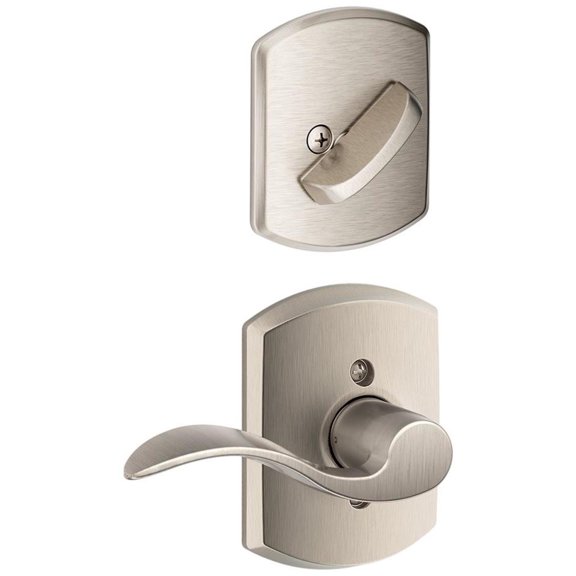 Schlage F94-Acc-Grw-Rh Accent Right Handed One-Sided Dummy Interior Pack - Nickel